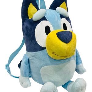 Oversized Bluey Plush Backpack 13” Adjustable Shoulder Straps Lightweight